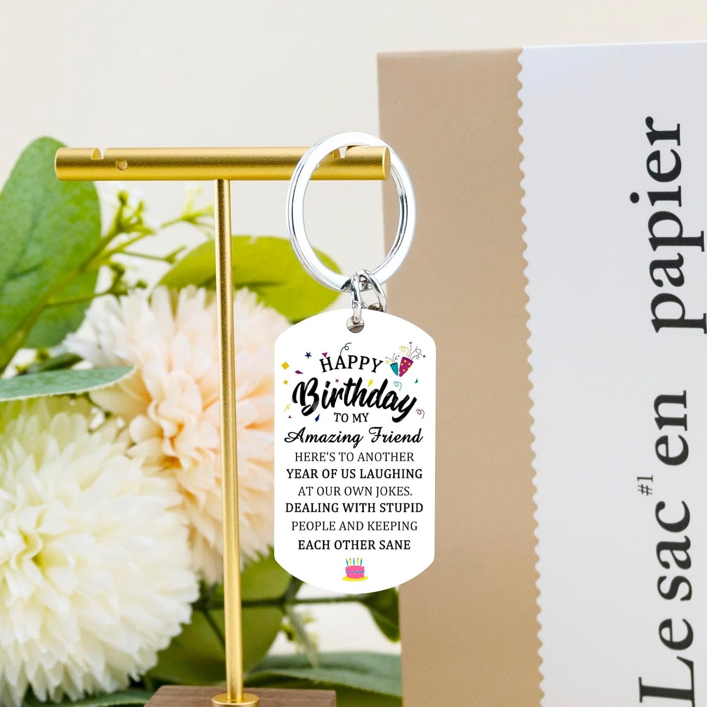 Best Birthday Gifts for Best Friend Women Charm Keychain for Teen Girls Boys
