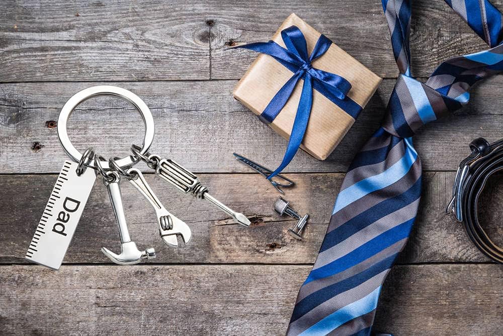 Pop Keychain with Ruler Hammer Wrench Screwdriver Gifts for Dad, Father’s Day Birthday Gifts from daughter and Son