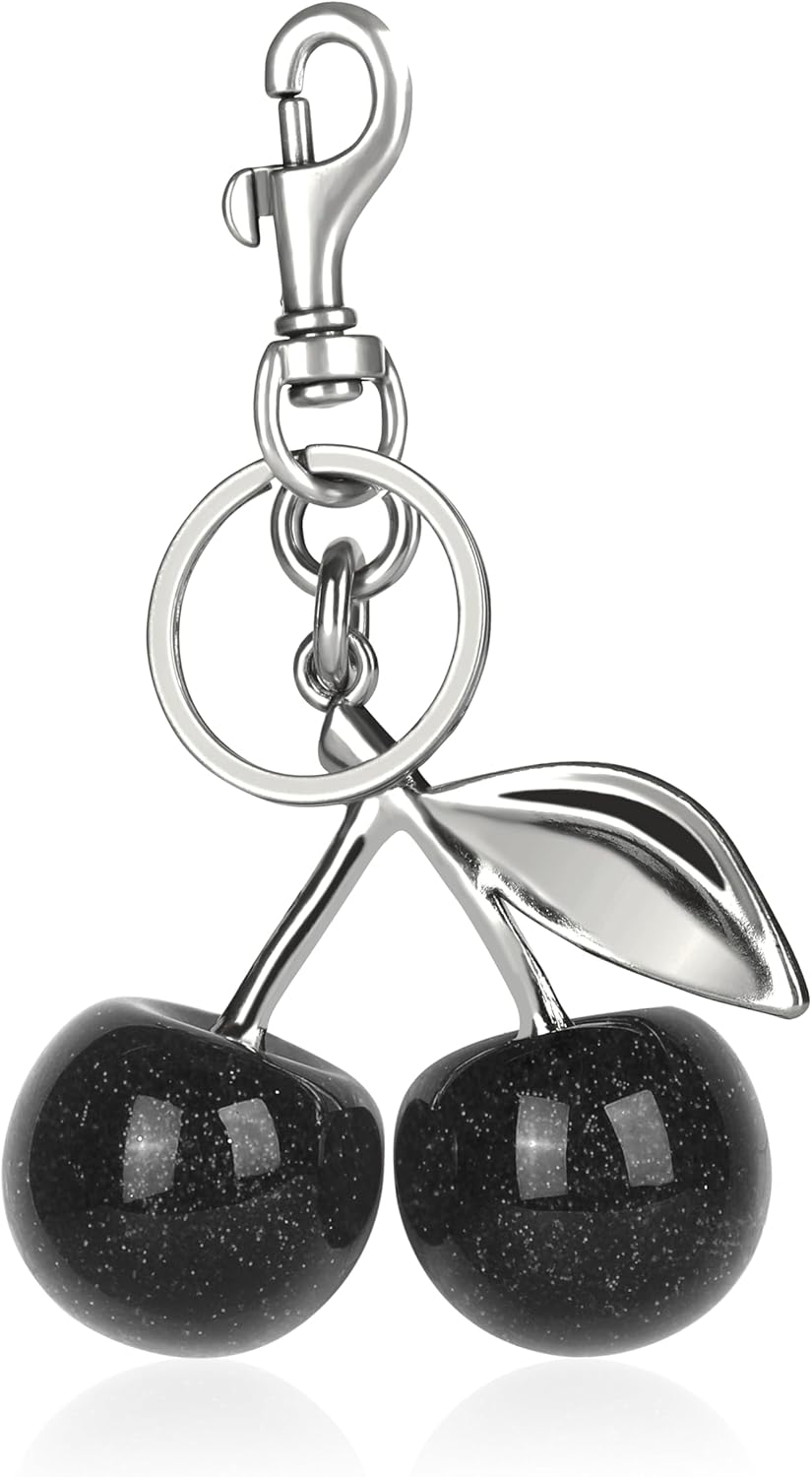 Cherry Bag Charm Cute Cherry Accessories Sparkling Purse Charms for Women