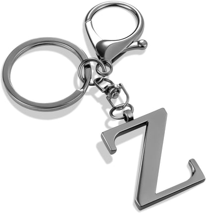 Gold Letter A-Z Keychain for Women Bag Charms Purse Charms For Handbags Metal Alphabet Initial Letter Keychain