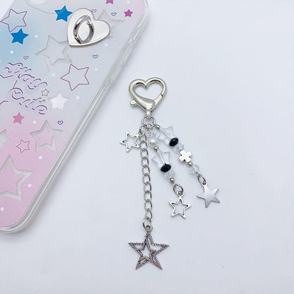 Keychain Aesthetic Y2K Keychain Accessories Heart Butterfly Strawberry Bear Key Chain for Keys Bags Women Gifts