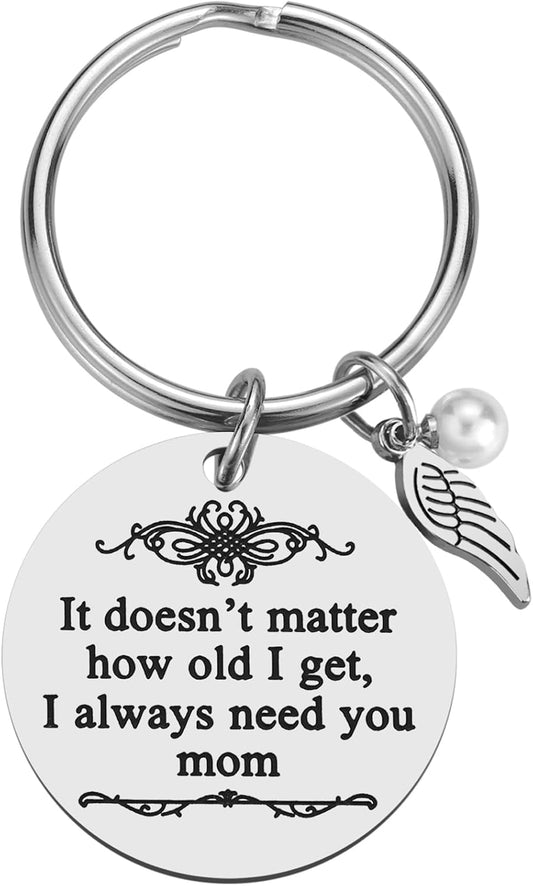 Mother's Day Gifts from Daughter Son for Mom Birthday Valentine's Day Christmas Gifts Mom Keychain Mother Keyring
