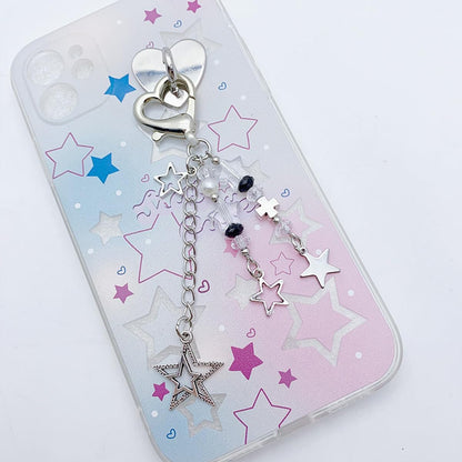 Keychain Aesthetic Y2K Keychain Accessories Heart Butterfly Strawberry Bear Key Chain for Keys Bags Women Gifts