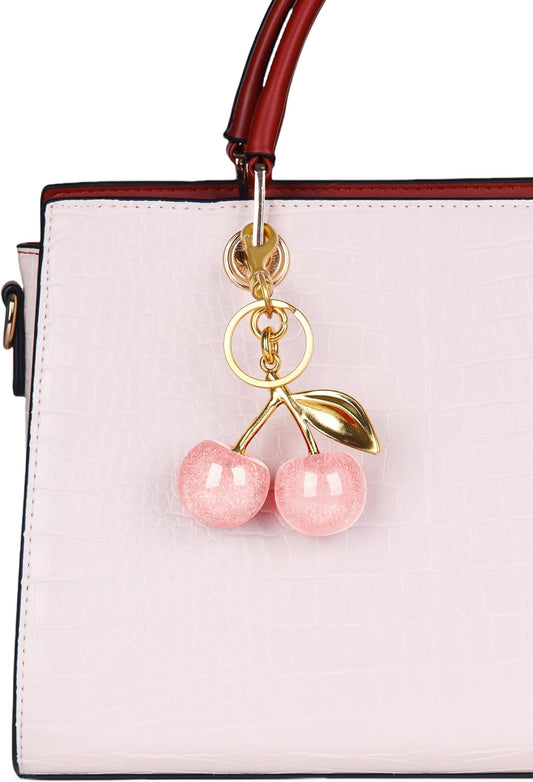 Cherry Bag Charm Cute Cherry Accessories Sparkling Purse Charms for Women