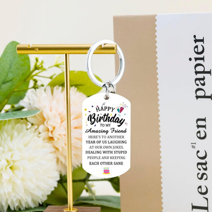 Best Birthday Gifts for Best Friend Women Charm Keychain for Teen Girls Boys