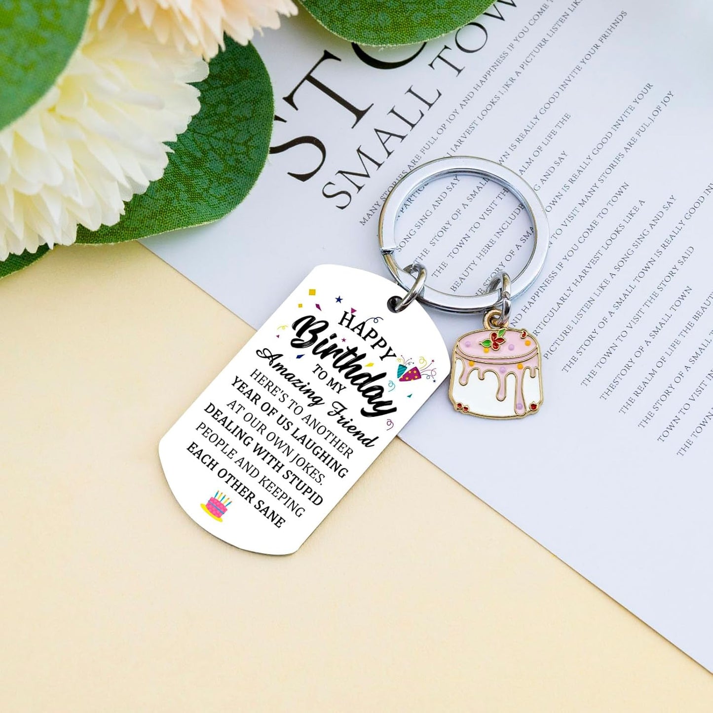 Best Birthday Gifts for Best Friend Women Charm Keychain for Teen Girls Boys