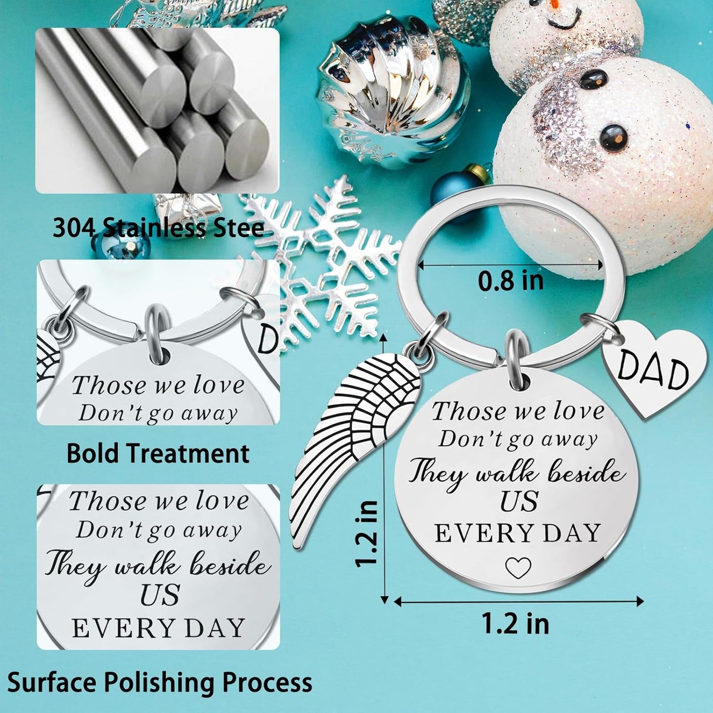 Loss Of Dad Mom Brother Son, Bereavement Memorial Gifts-They Walk Beside Us Every Day